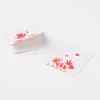 Flower Pattern DIY Paper Label Paster Picture Stickers AJEW-L058-33-2