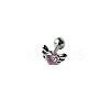 Angel Wing Heart 316L Surgical Stainless Steel Pave Cubic Zirconia Tongue Rings FS-WG901EE-04-1