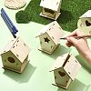 6 Sets 6 Styles DIY Bird's Nest Box WOOD-CJC0019-30-5