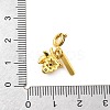 Brass Rhinestone Fruits Pendant Decoration HJEW-P020-01F-G-3