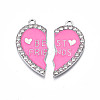 Alloy Enamel Split Pendant ENAM-S130-25E-2