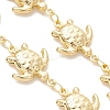 Ocean 304 Stainless Steel Turtle Link Chain Bracelet Making AJEW-JB01550-3