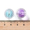 UV Plating Iridescent Transparent Acrylic Bead in Bead OACR-H112-08D-3