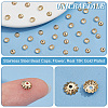 200Pcs 304 Stainless Steel Bead Caps STAS-UN0057-69-5