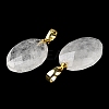 Natural Quartz Crystal Pendants G-E603-03G-05-4