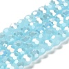 Imitation Jade Glass Beads Stands EGLA-A035-J8mm-B09-1