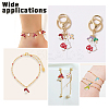 60Pcs 10 Style Alloy Enamel Pendants ENAM-CA0001-28-5