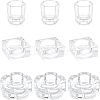 9Pcs 3 Style Glass Dappen Dish/Lid Bowl Cup Crystal Dish MRMJ-FH0001-15-1