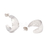 Non-Tarnish 304 Stainless Steel Chunky C-shape Stud Earrings EJEW-P198-13P-2