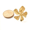 Flower 304 Stainless Steel Open Cuff Ring for Women LS-RJEW-R006-03G-01-5