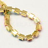 Golden Tone Iron Acrylic Claw Chains X-CHC-R007B-60-3