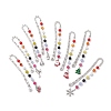 Christmas Theme Alloy Hook Bookmarks AJEW-JK00337-1