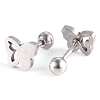 Tarnish Resistant 201 Stainless Steel Barbell Cartilage Earrings EJEW-R147-11-3
