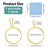 Aluminium Alloy Finger Rings Components FIND-DC0006-70G-2