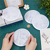 Imitation Hemp Round Fascinator Hat Base for Millinery LS-AJEW-WH0472-45A-04-3