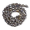 Transparent Electroplate Glass Beads Strands EGLA-N013-T4mm-B27-2