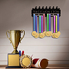 Sports Theme Iron Medal Hanger Holder Display Wall Rack ODIS-WH0021-581-6