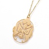 304 Stainless Steel Pendant Necklaces NJEW-P224-27G-1