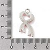 Breast Cancer Pink Awareness Ribbon Theme Alloy Enamel Pendants LS-ENAM-C026-01D-S-3