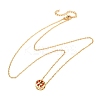 Brass Pave Cubic Zirconia Birth Stone Constellation Pendant Cable Chain Necklaces LS-NJEW-D334-01G-05-4