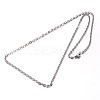 304 Stainless Steel Cable Chains Necklaces NJEW-O058-12P-2