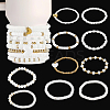 10Pcs 2 Styles Polymer Clay & Crystal Beads Cup Chain AJEW-CN0004-16-6
