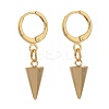 Brass Huggie Hoop Earring EJEW-JE04248-02-2