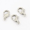 Grade AA Platinum Brass Lobster Claw Clasps for Jewelry Necklace Bracelet Making X-KK-M007-C-P-NR-1