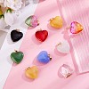 27Pcs 9 Colors Glass Pendants JX244A-4
