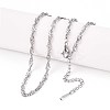 3.2MM 304 Stainless Steel Singapore Chain Necklaces NJEW-N058-12P-1