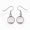 304 Stainless Steel Earring Hooks STAS-TAC0001-02A-1