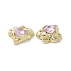 Rack Plating Alloy Glass Pendants FIND-I037-05LG-02-3