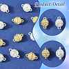10 Bags Alloy Rhinestone Magnetic Clasps RB-FS0001-08S-3