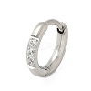 316 Stainless Steel Micro Pave Clear Cubic Zirconia Hoop Cartilage Earrings WG9FB89-04-1