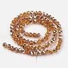 Electroplate Transparent Glass Beads Strands EGLA-A034-T2mm-N16-2