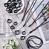 24Pcs 2 Style Silicone Rings with 12Pcs Adjustable Necklace Lanyard Anti-Lost Pendant Holder DIY-GF0008-09A-4