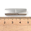 Tarnish Resistant 316 Surgical Stainless Steel Magnetic Clasps with Glue-in Ends STAS-F269-05MP-01-3
