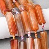 Natural Red Agate Beads Strands G-P605-J01-01-1