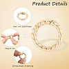 6Pcs Brass Spring Gate Clasps FIND-SC0020-67A-6