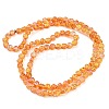 Full Rainbow Plated Electroplate Transparent Glass Beads Strands EGLA-G037-01A-FR03-2