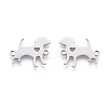 304 Stainless Steel Puppy Links connectors STAS-CJ0001-15-1