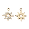 UV Plating Alloy Rhinestone Pendants PALLOY-A004-08G-2