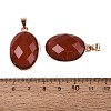 Natural Red Jasper Pendants G-Q606-92G-07-3