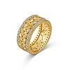Leaf 925 Sterling Silver Micro Pave Cubic Zirconia Finger Rings for Women RJEW-F180-08G-2