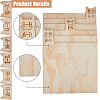 Wood Vinyl Record Divider WOOD-WH0124-92C-4