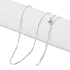 Brass Cable Chain Necklaces NJEW-U008-06P-1