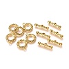 Tibetan Style Snake Textured Toggle Clasps TIBE-2177-AG-NR-2