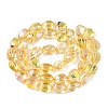 Electroplate Glass Beads Strands EGLA-T028-01E-2