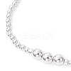 Electroplate Non-magnetic Synthetic Hematite Round Beads Stretch Bracelets for Women BJEW-JB12584-01-3