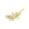 Acrylic Imitation Pearl Pendants STAS-P366-30G-2